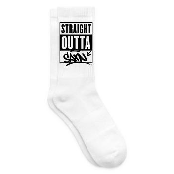 straight outta saxn sachsen - Tennissocken - Weiß - Rechts