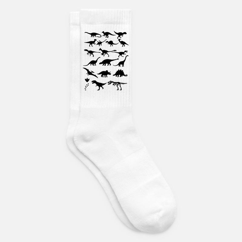 Dinosaurs - Tennis socks - white