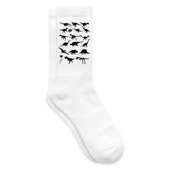 Dinosaurs - Tennis socks - white - Right