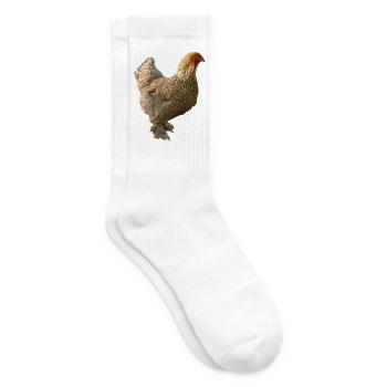 Huhn - Tennissocken - Weiß - Rechts
