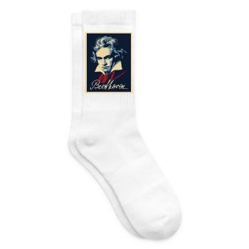 Beethoven - Tennissocken - Weiß - Rechts