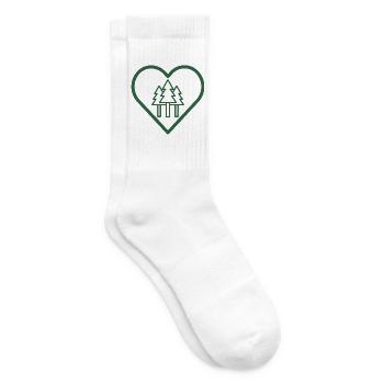 Forêt au cœur - Chaussettes de tennis - blanc - Droite