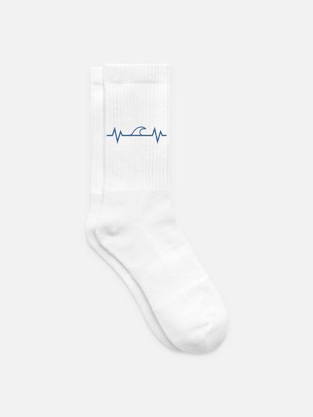 Herzschlag Meer - Tennissocken - Weiß