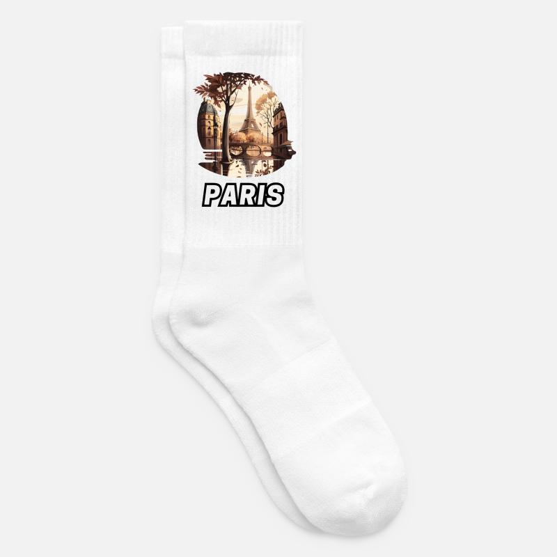 Paris - Chaussettes de tennis - blanc