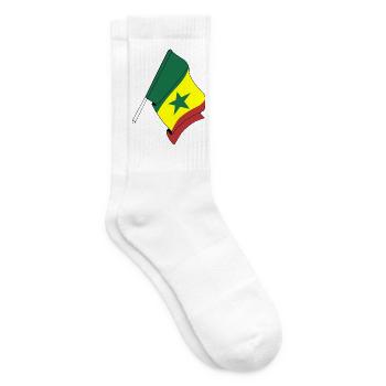 Drapeau du Sénégal - Chaussettes de tennis - blanc - Droite