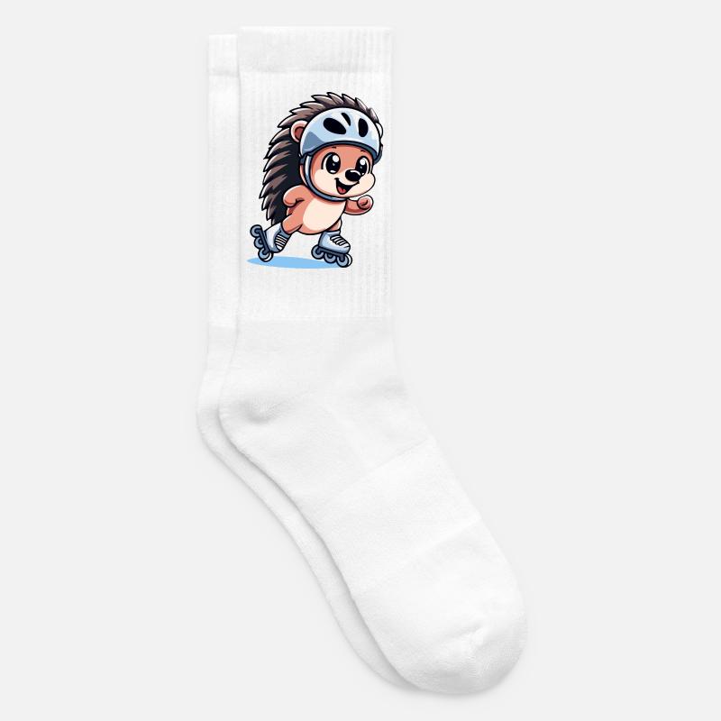 Speedy Hedgehog: Roller Skating Champion - Tennis socks - white