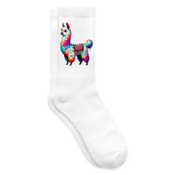 Alpaka - Tennissocken - Weiß - Rechts