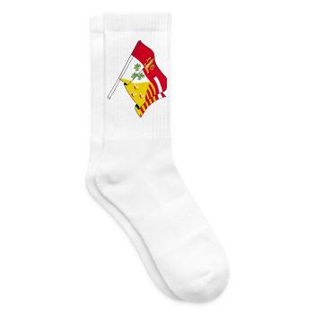 Flag province of Liège Belgium - Tennis socks - white - Right
