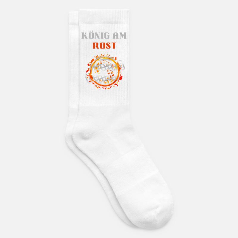 könig am rust - Tennissocken - Weiß