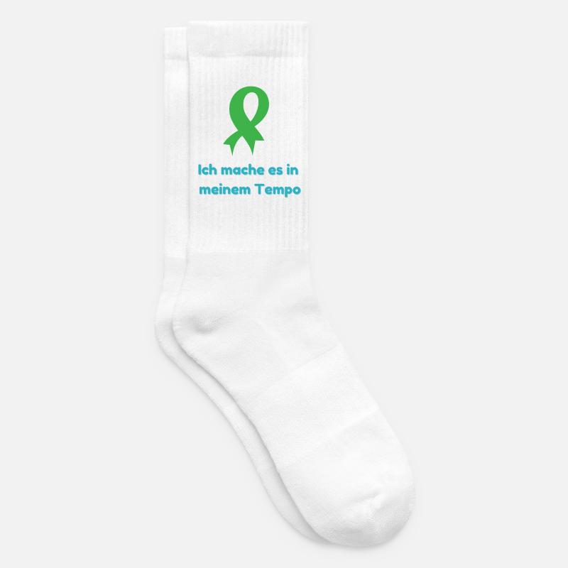 Je le fais à mon rythme - Chaussettes de tennis - blanc