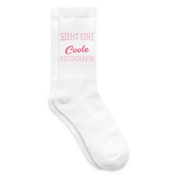 So sieht eine richtig coole Fotografin aus - Tennissocken - Weiß - Rechts