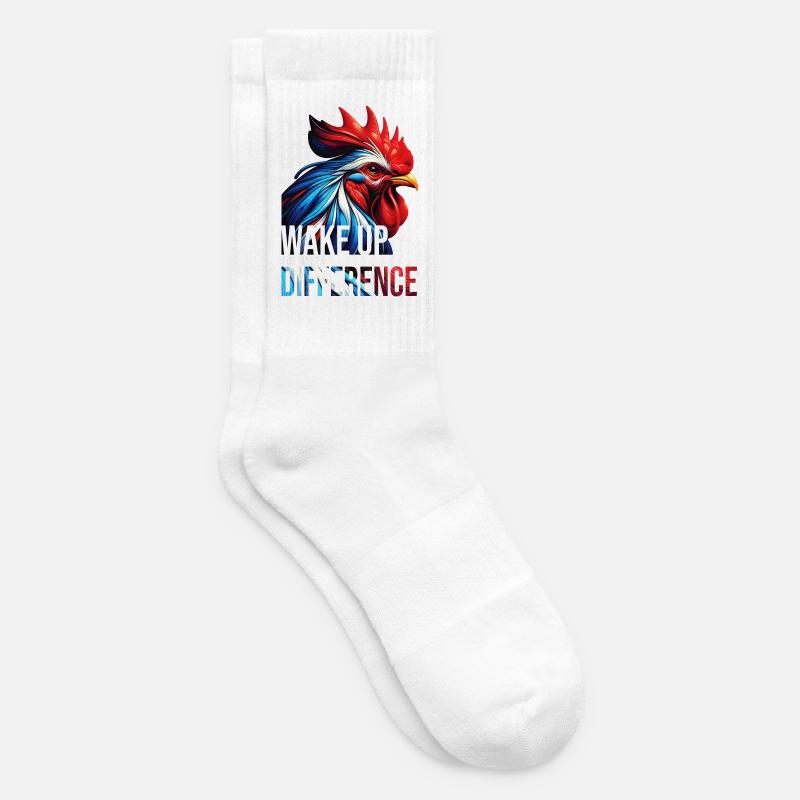 WAKE UP AND MAKE A DIFFERENCE-DB - Tennis socks - white