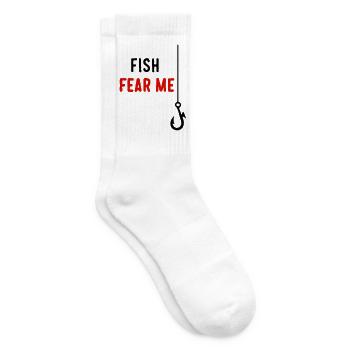 Fish Fear Me - Tennis socks - white - Right