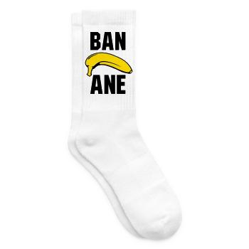 Banane - Tennissocken - Weiß - Rechts