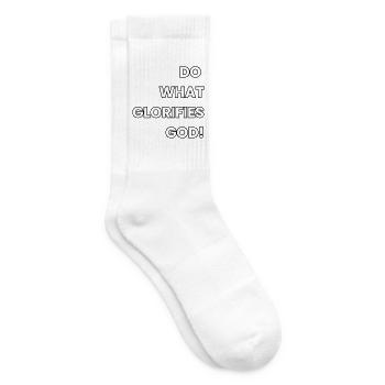 Glorify God - Tennis socks - white - Right