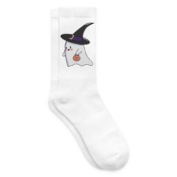 Sweet Ghost – Halloween Kawaii 🎃👻 - Tennis socks - white - Right