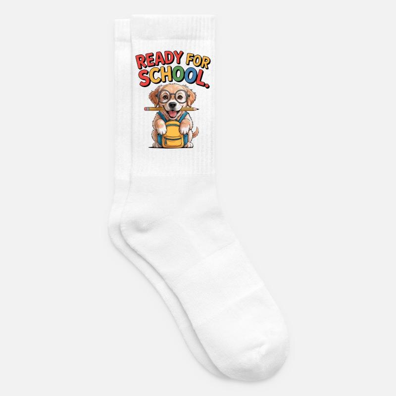 Chiot d’école - Chaussettes de tennis - blanc