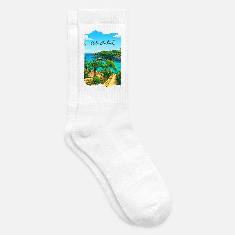 Cala Lombards - Majorque - Chaussettes de tennis - blanc