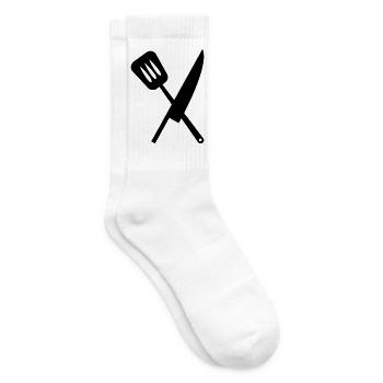 Chef - Kitchen - Cook - Tennis socks - white - Right