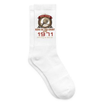 Padel Legende 1971, Geburtstags Shirt, Hoodie, Mug - Tennissocken - Weiß - Rechts