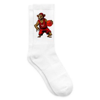 Basketball Rat - Chaussettes de tennis - blanc - Droite