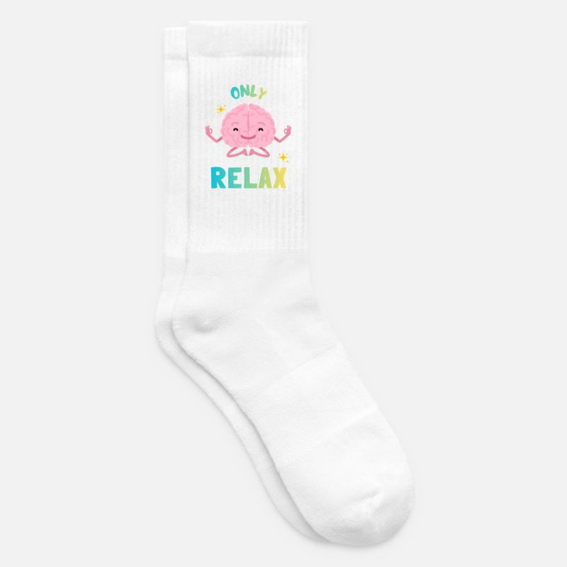 Rainbow Zen Brain - Tennis socks - white