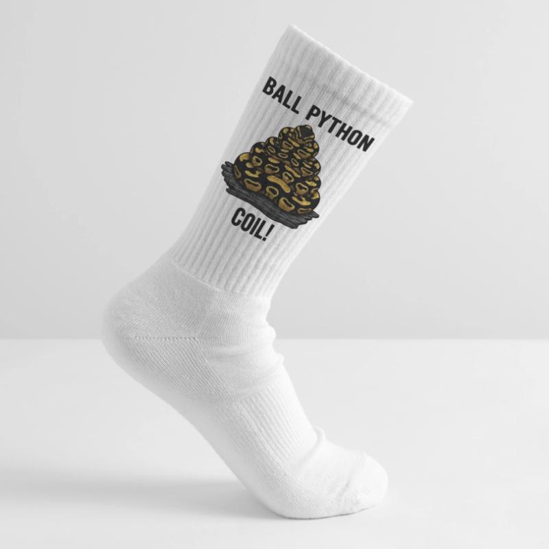 Royal Python Ball Python Coil Reptilienpyramide Tennissocken