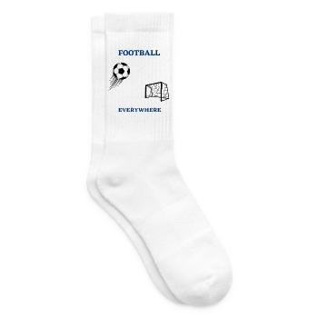Football everywhere - Tennis socks - white - Right