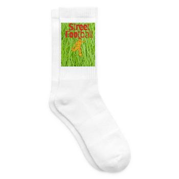 Street Football on Grass - Tennis socks - white - Right