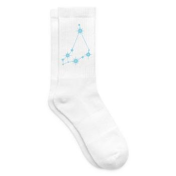 Constellation de l’Étoile du Capricorne Signe du zodiaque Bleu - Chaussettes de tennis - blanc - Droite