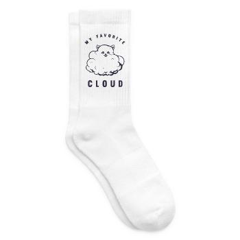 Mon nuage préféré - Poméranian - Chaussettes de tennis - blanc - Droite