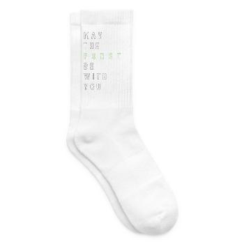 May the Forst be with you - (linksbündig) - Tennissocken - Weiß - Rechts