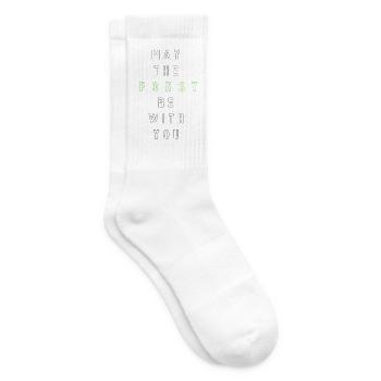 May the Forst be with you - (zentriert) - Tennissocken - Weiß - Rechts