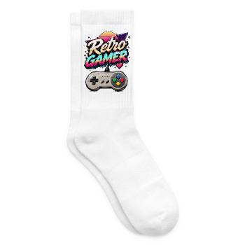 Retro Gamer Neon - Tennis socks - white - Right