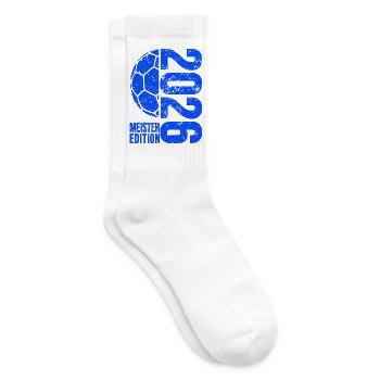 Handball Champion Shirt 2026, blue, blue edition - Tennis socks - white - Right