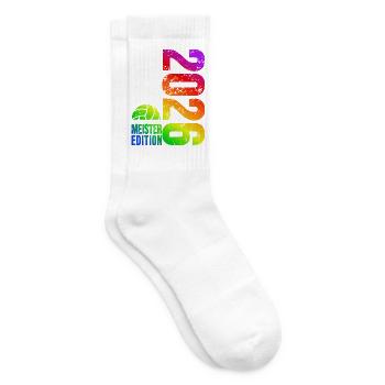 Volleyball Master Shirt 2026, rainbow bag - Tennis socks - white - Right