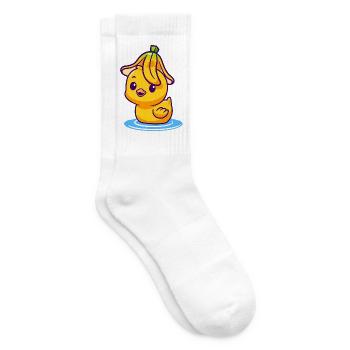 Sunny Duckling by the Water - Tennis socks - white - Right
