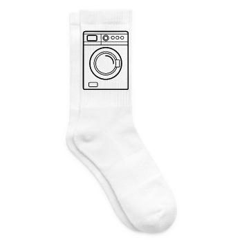Washing machine - Tennis socks - white - Right