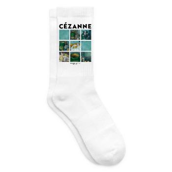 Kunst Malerei von Cezanne Impressionismus - Tennissocken - Weiß - Rechts