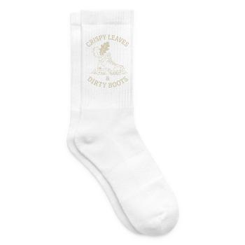 Knusprige Blätter und schmutzige Stiefel - Tennissocken - Weiß - Rechts