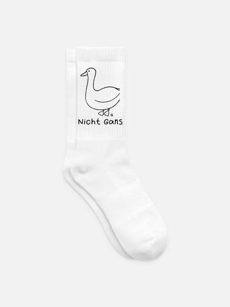 Nicht Gans - Tennissocken - Weiß