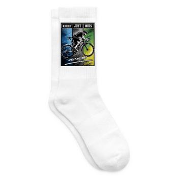 Drei-Panel-Radfahrer Just Nothing - Tennissocken - Weiß - Rechts