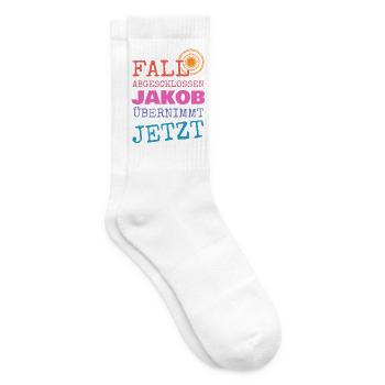 Lustig Jakob - Tennissocken - Weiß - Rechts
