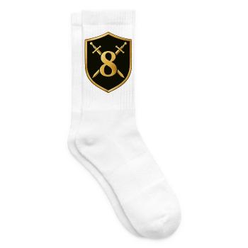 wappen-zahl-8 - Tennissocken - Weiß - Rechts