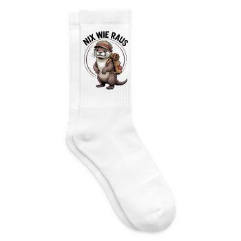 Abenteuer Otter - Tennissocken - Weiß - Rechts