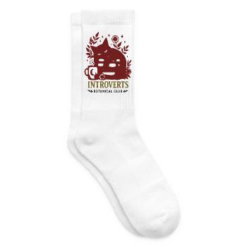 Introvert Botanik Club Emblem - Tennissocken - Weiß - Rechts
