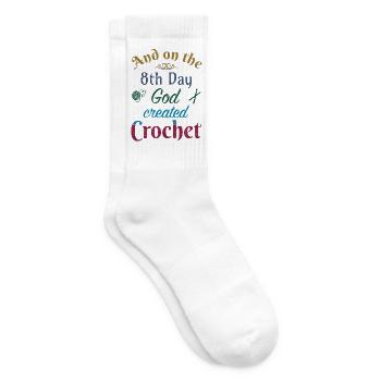 And on the 8th day God created crochet - Tennissocken - Weiß - Rechts