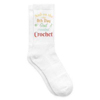 And on the 8th day God created crochet - Tennissocken - Weiß - Rechts