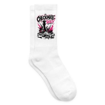  Players Schachspieler Schachspiel Schachbrett - Tennissocken - Weiß - Rechts
