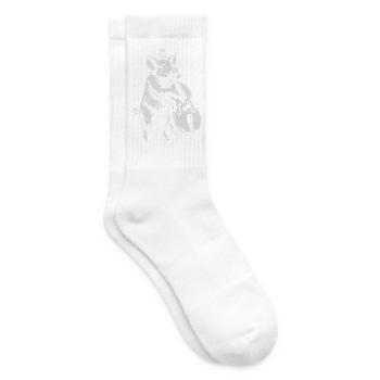 Swine spielt Kontrabass - Tennissocken - Weiß - Rechts